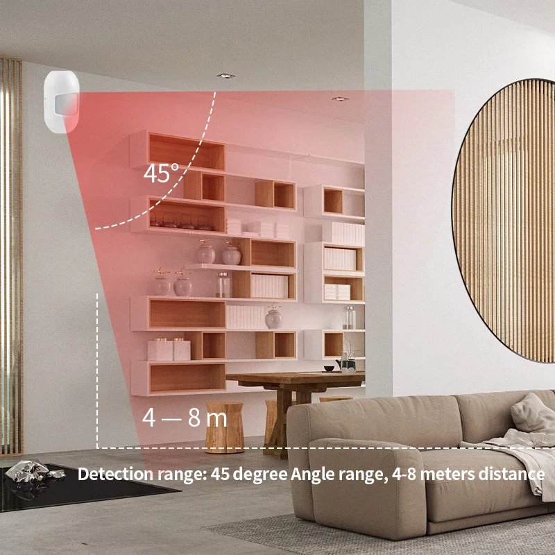 Wired & Wireless WiFi GSM Home - Burglar Security Alarm System 433MHz Host Spanish French English Russian Italian Tuya Smart APP