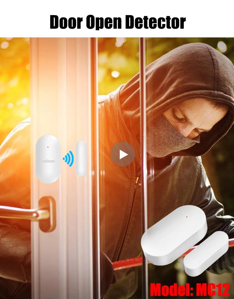Wired & Wireless WiFi GSM Home - Burglar Security Alarm System 433MHz Host Spanish French English Russian Italian Tuya Smart APP