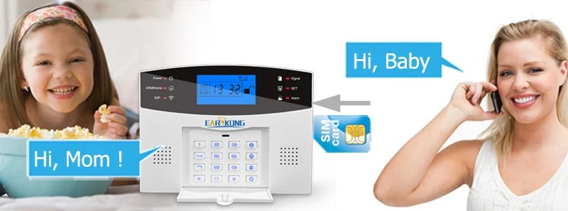 Wired & Wireless WiFi GSM Home - Burglar Security Alarm System 433MHz Host Spanish French English Russian Italian Tuya Smart APP
