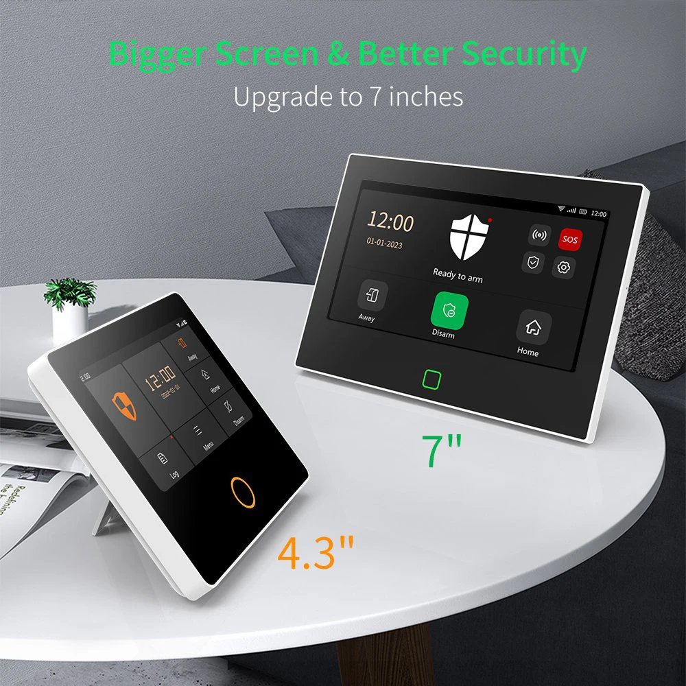 Alarm System Wireless WiFi - 4G Tuya Smart Home Security Protection Works With Alexa Google APP Remote Control