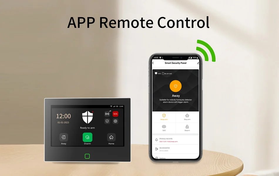 Alarm System Wireless WiFi - 4G Tuya Smart Home Security Protection Works With Alexa Google APP Remote Control