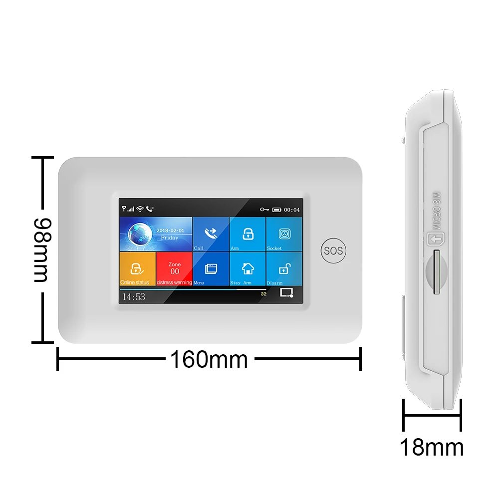 Security Alarms For Home WIFI Wireless - Home Alarm APP Remote Control Compatible With Alexa House Alarm Systems