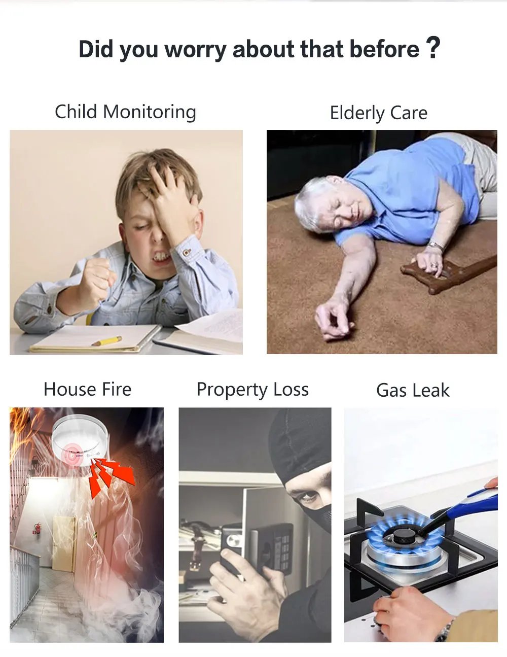 Wireless Home Alarm System - Tuya Smart Home WIFI GSM Security Alarms For Home With Motion Sensor With Alexa & Google Home Wireless Home Alarm System - Tuya Smart Home WIFI GSM Security Alarms For Home With Motion Sensor With Alexa & Google Home