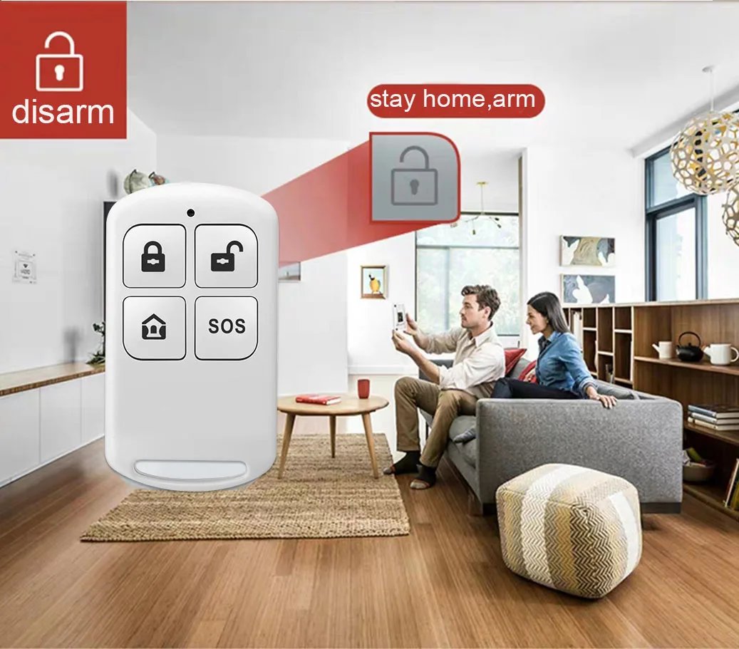 Wireless Home Alarm System - Tuya Smart Home WIFI GSM Security Alarms For Home With Motion Sensor With Alexa & Google Home Wireless Home Alarm System - Tuya Smart Home WIFI GSM Security Alarms For Home With Motion Sensor With Alexa & Google Home