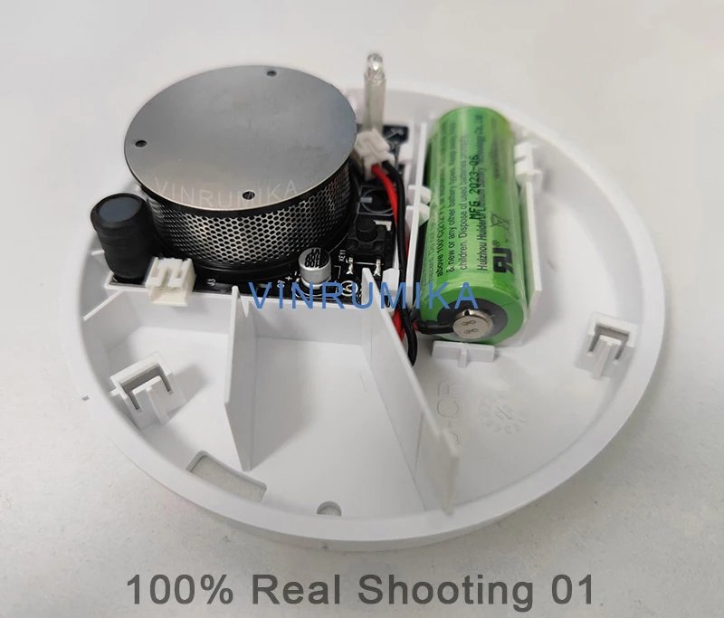 Wireless Interlinked Smoke Detector - 433MHz Connect Sensor Cover Home Fire Sound Alarm