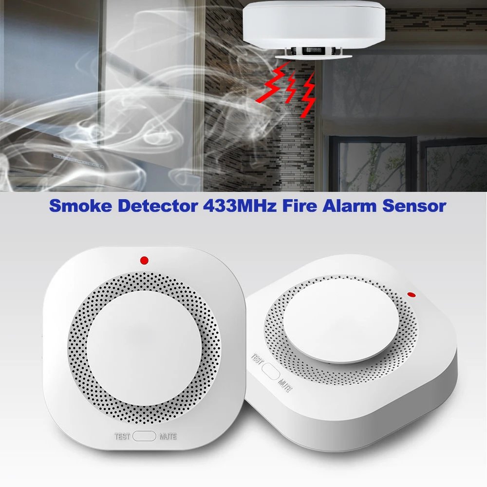 Wireless Smoke Detector Fire Alarm Sensor Protection Home Security System Firefighter Fire Equipment Work with Alarm Host