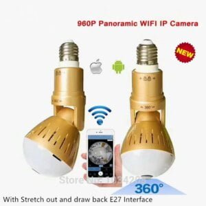 Bulb Lamp V380 Wireless IP Camera