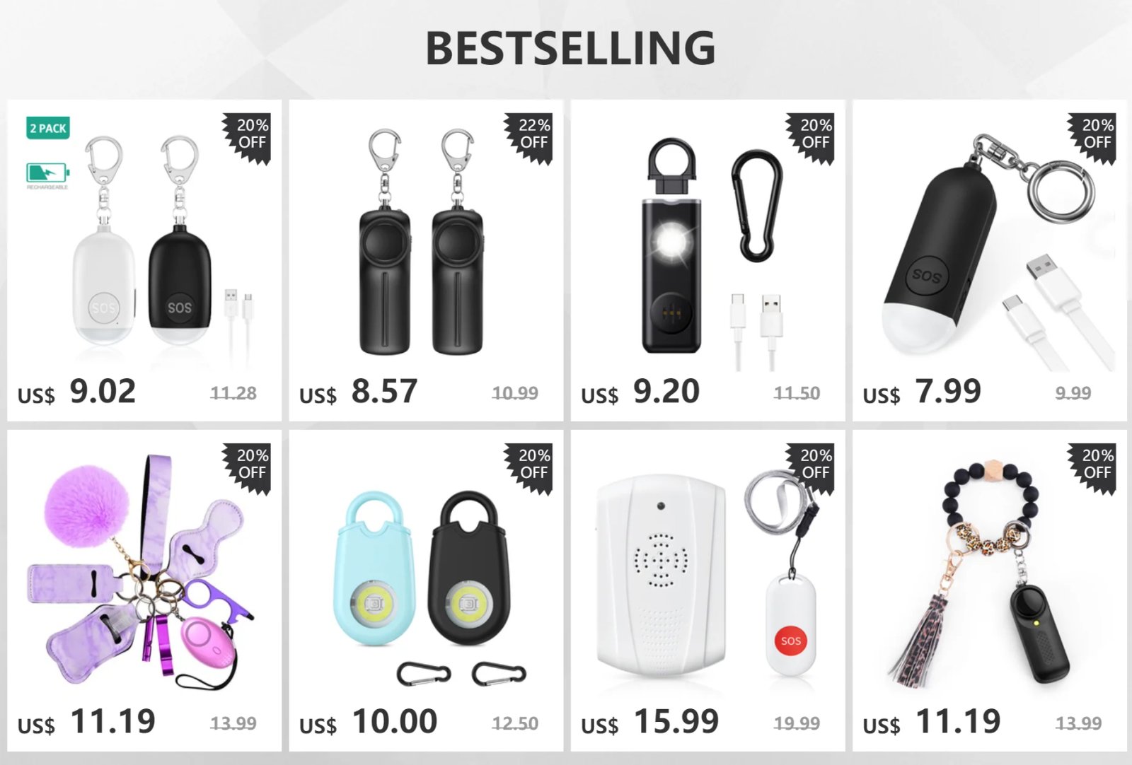 Personal Safety Alarm 130dB - Loud Emergency Keychain for Women, Children, and Self Defense