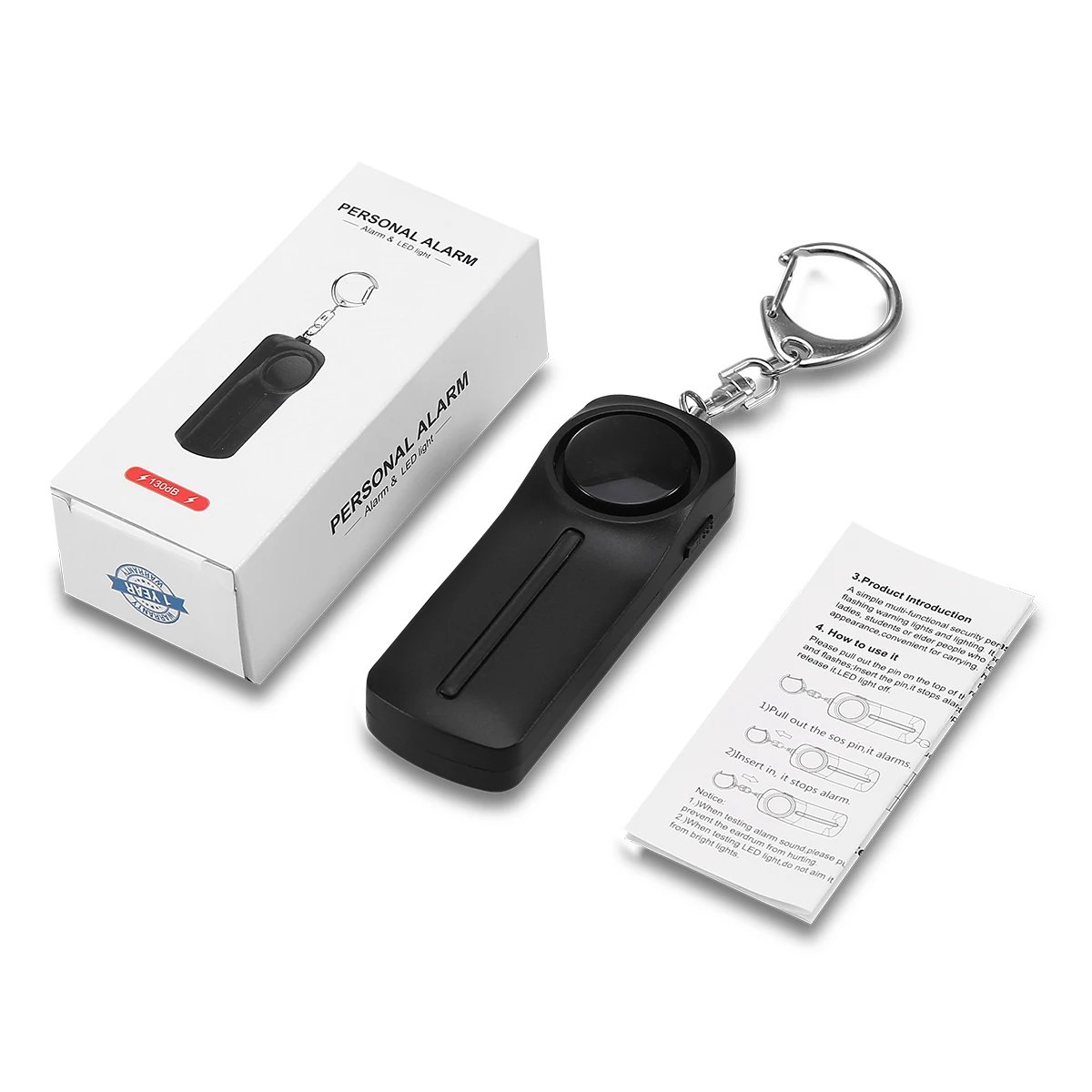 Personal Safety Alarm 130dB - Loud Emergency Keychain for Women, Children, and Self Defense