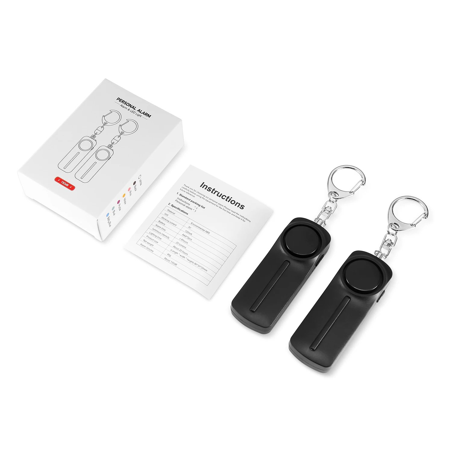 2pcs BLACK