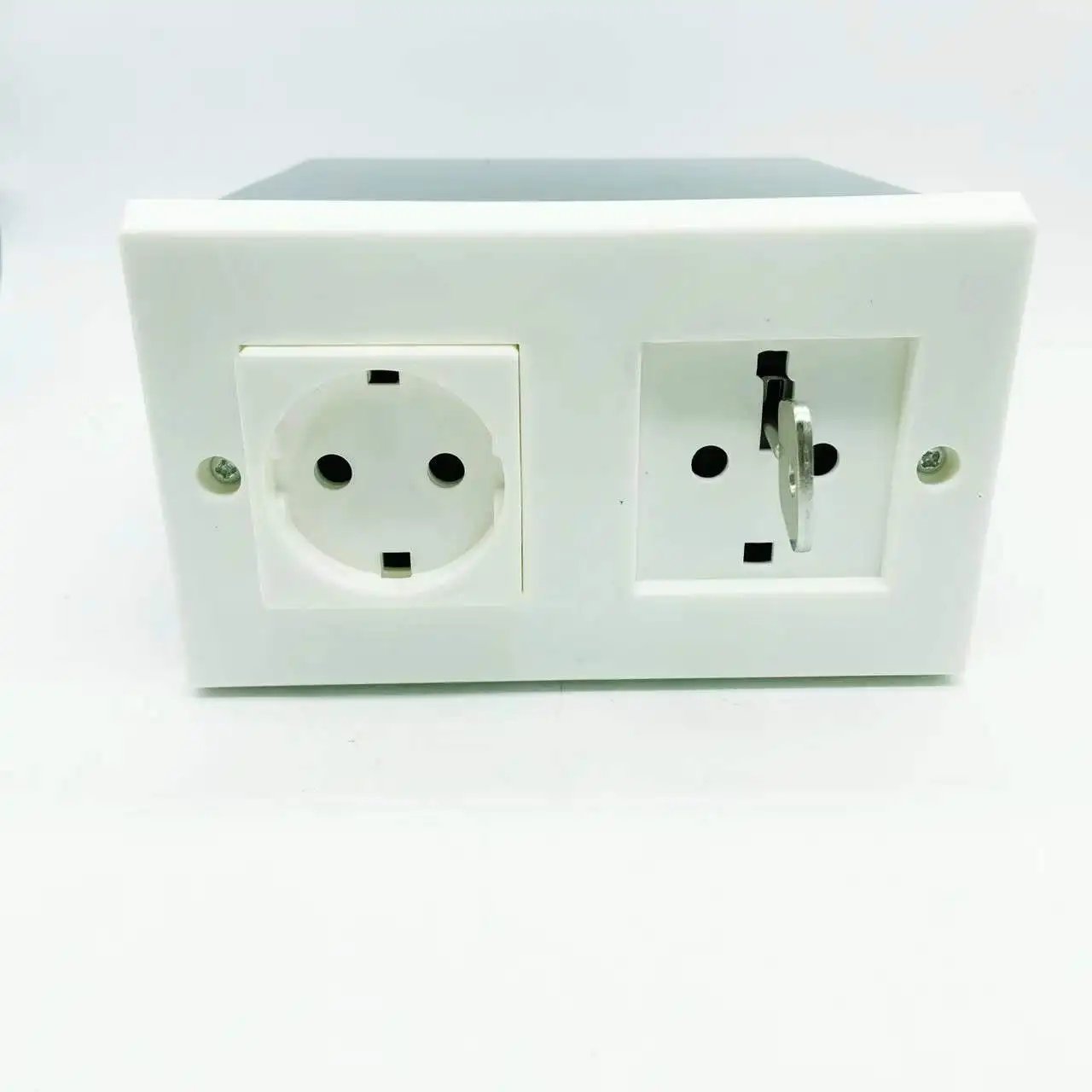 Imitation Double Plug European Standard Socket - Hidden Wall Safe for Secure Secret Stash Storage Imitation Double Plug European Standard Socket - Hidden Wall Safe for Secure Secret Stash Storage
