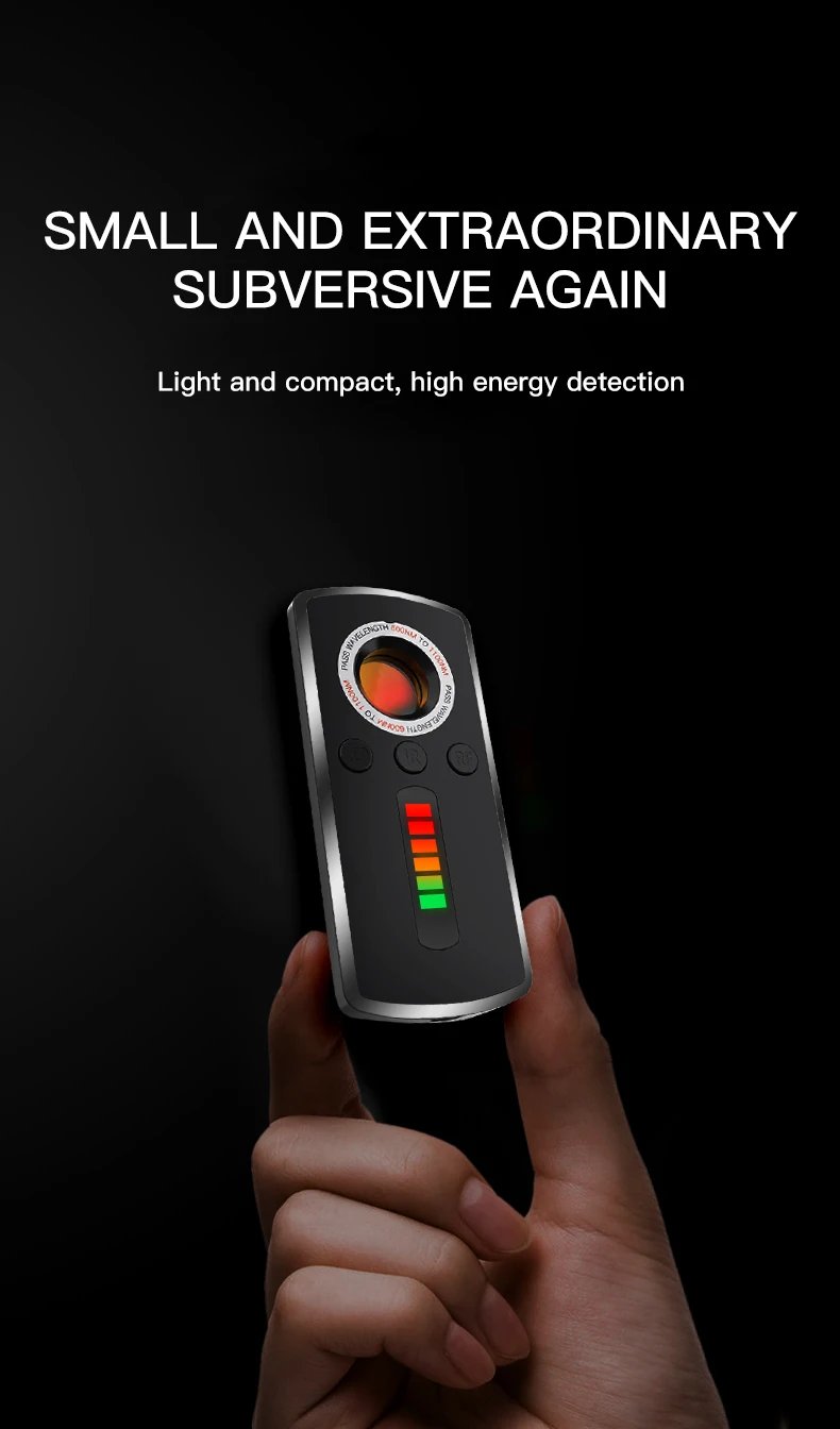 Professional Hidden Camera Detector - Anti-Spy Gadget with Signal and Infrared Detection for Home Security and GPS Tracking
