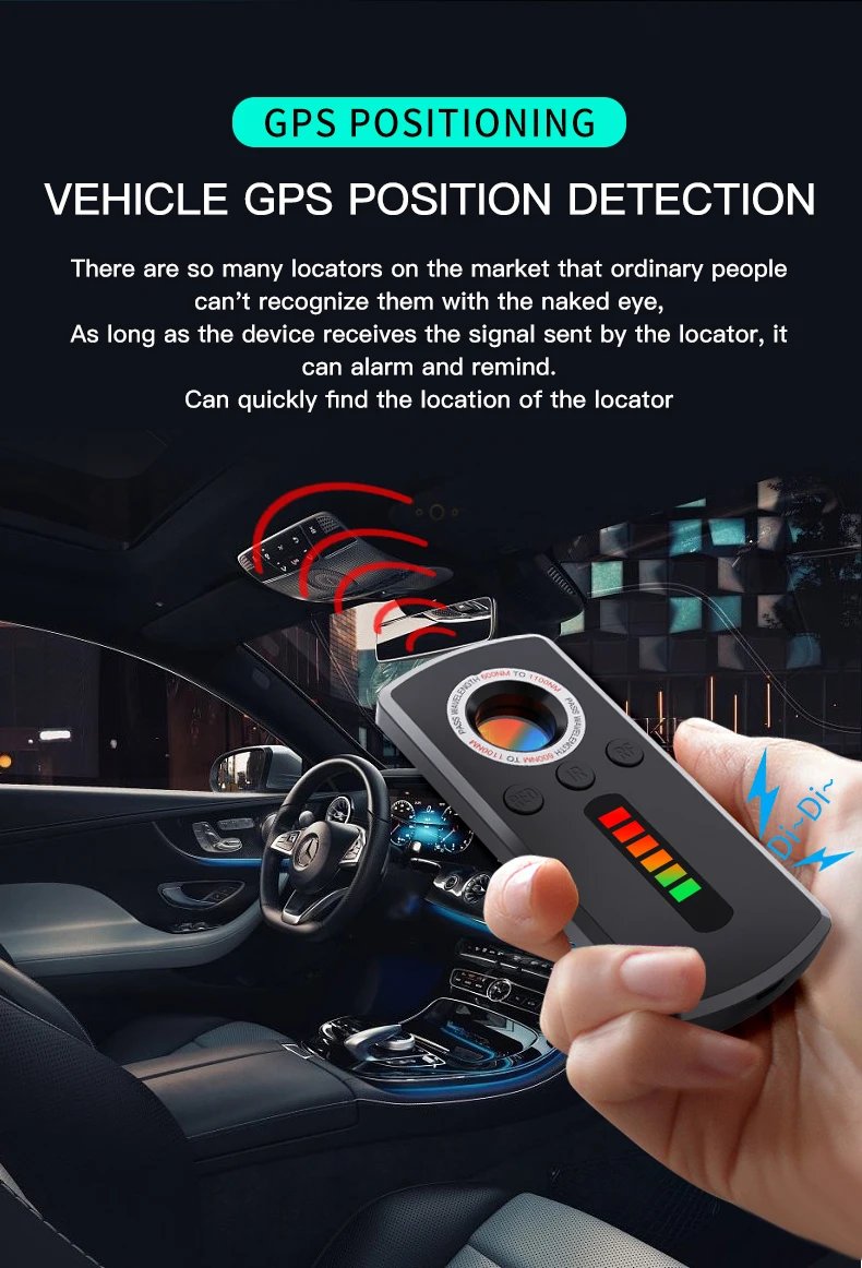 Professional Hidden Camera Detector - Anti-Spy Gadget with Signal and Infrared Detection for Home Security and GPS Tracking