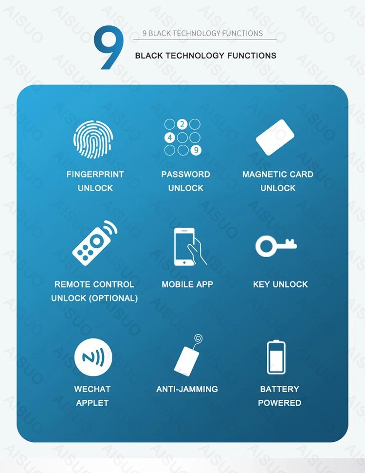 smart access fingerprint biometric - control digital lock with remote control electronic lock smart door lock