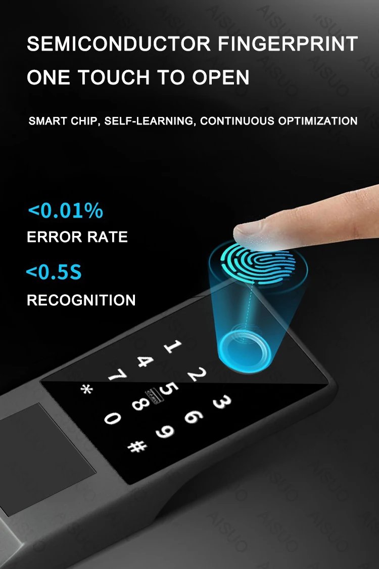 smart access fingerprint biometric - control digital lock with remote control electronic lock smart door lock