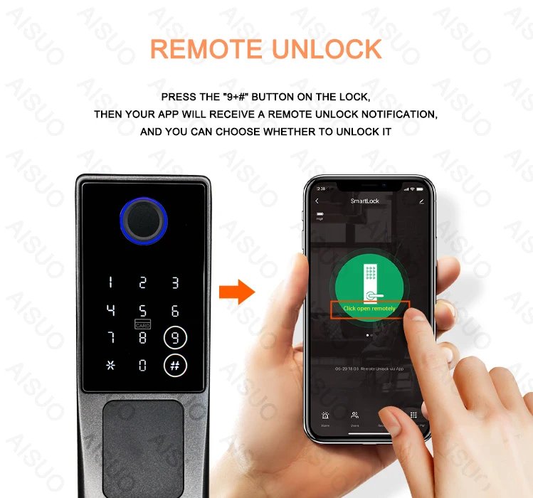 smart access fingerprint biometric - control digital lock with remote control electronic lock smart door lock