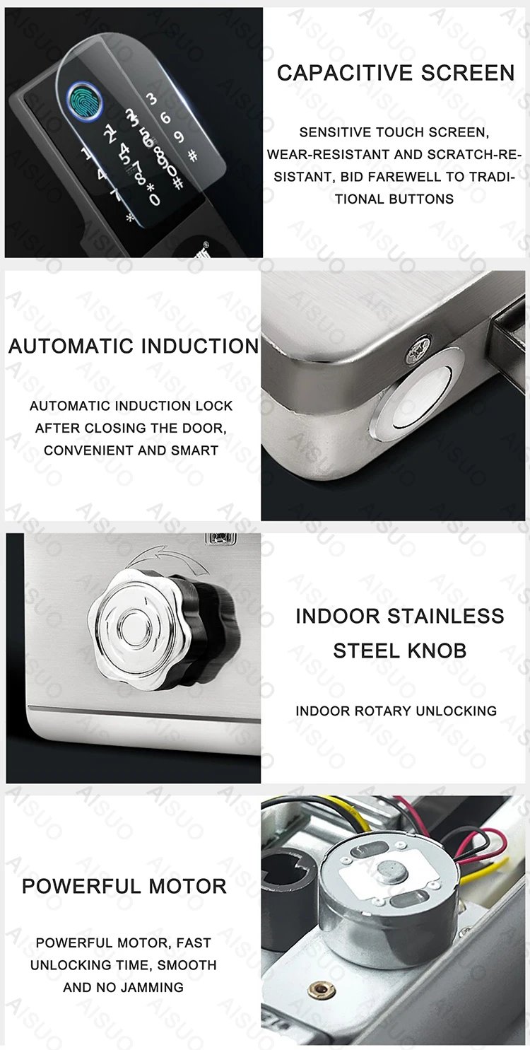 smart access fingerprint biometric - control digital lock with remote control electronic lock smart door lock