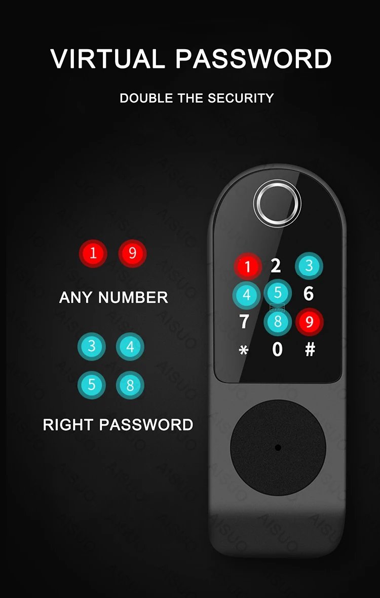 Access Smart Lock Fingerprint - Biometric Digital Lock with Remote Control Smart Door Lock TUYA WIFI Outdoor Garden