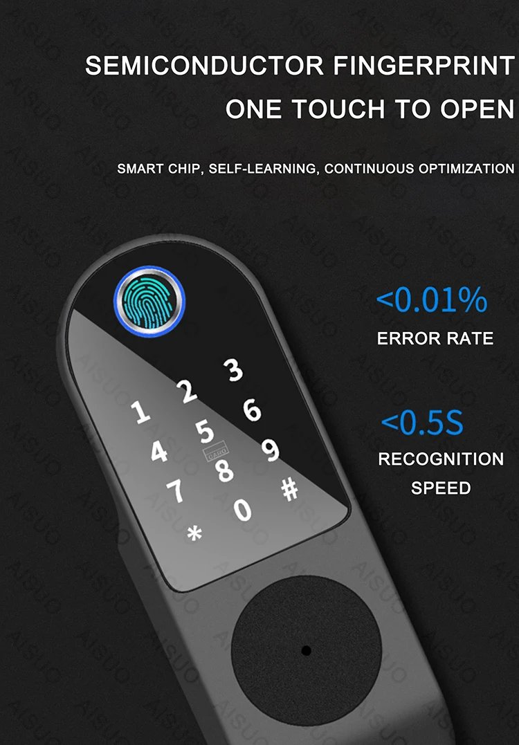 Access Smart Lock Fingerprint - Biometric Digital Lock with Remote Control Smart Door Lock TUYA WIFI Outdoor Garden