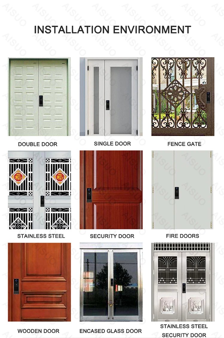 Access Smart Lock Fingerprint - Biometric Digital Lock with Remote Control Smart Door Lock TUYA WIFI Outdoor Garden
