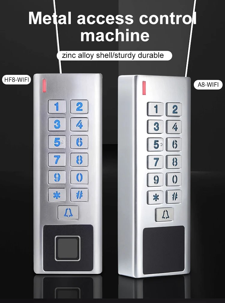 Fingerprint Access Control System Door -  Bell Lock Keyboard Electronic Wifi Gate Opener Keypad Magnetic Biometric