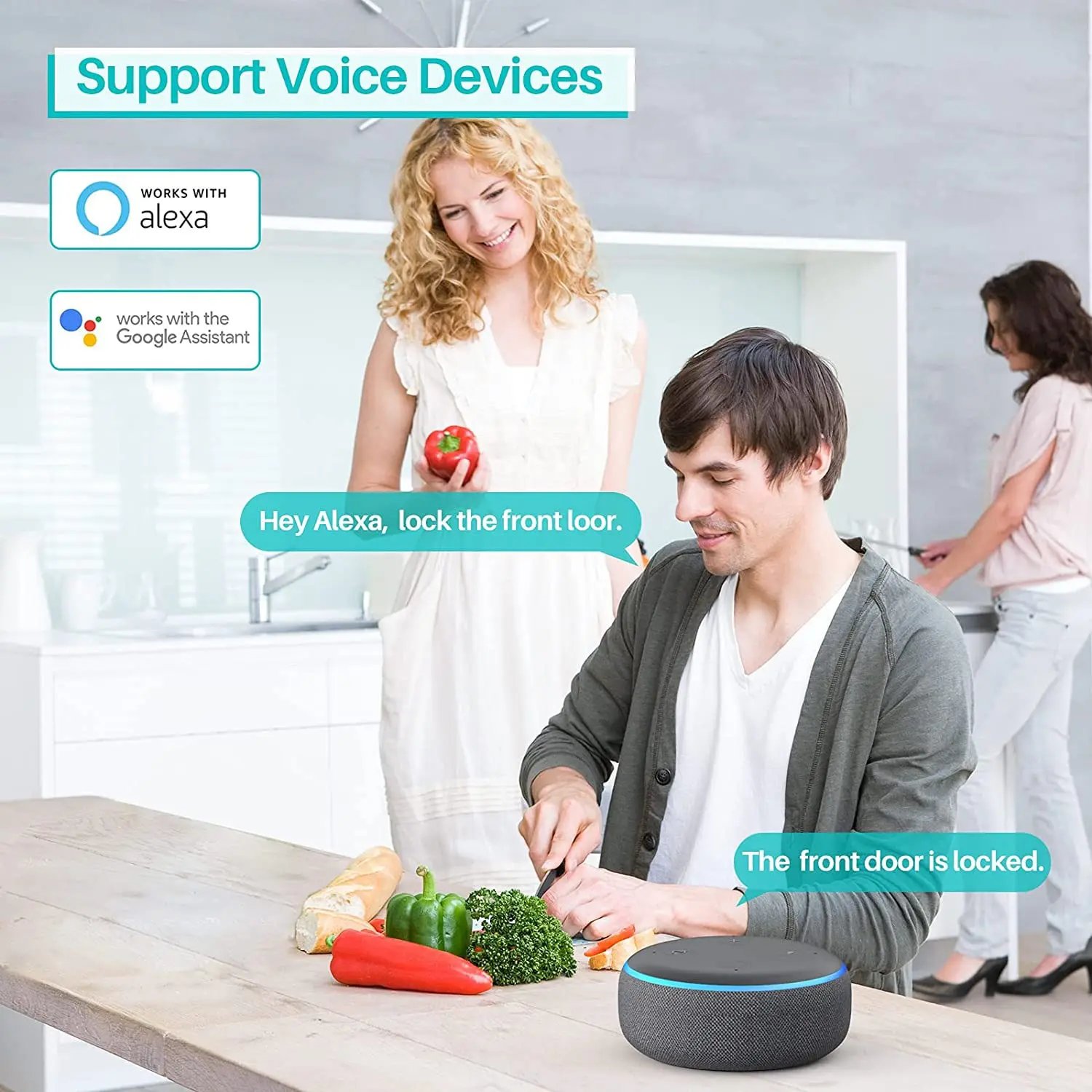 Smart Door Lock APP Remote Control  - Bluetooth Fingerprint Biometric Digital Passcode Card Rim Electronic Lock