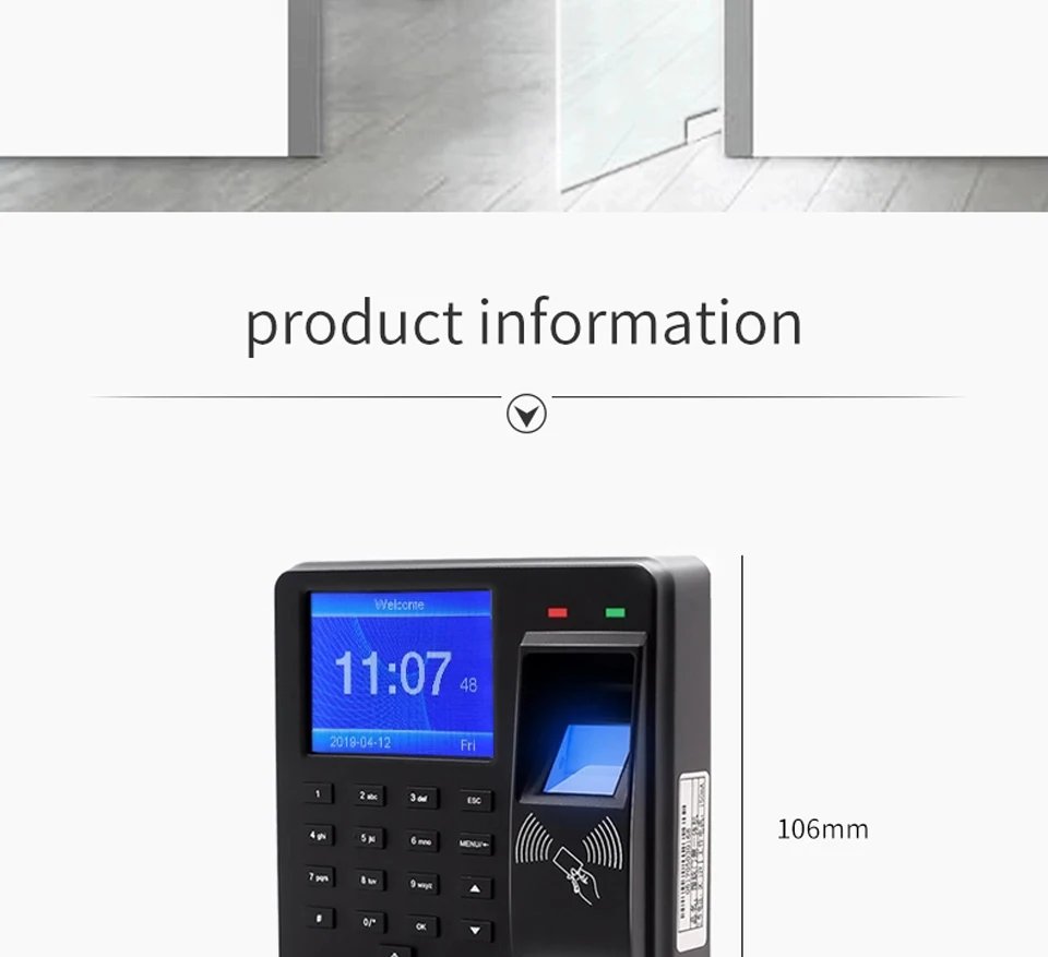 Fingerprint RFID Access Control System - Smart Door Lock Electronic Gate Opener Home Digital Set Electric Magnetic Biometric
