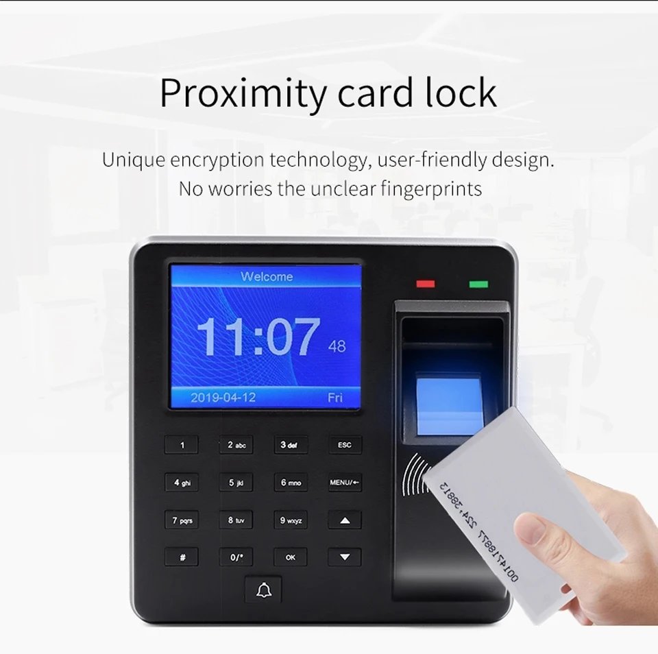 Fingerprint RFID Access Control System - Smart Door Lock Electronic Gate Opener Home Digital Set Electric Magnetic Biometric