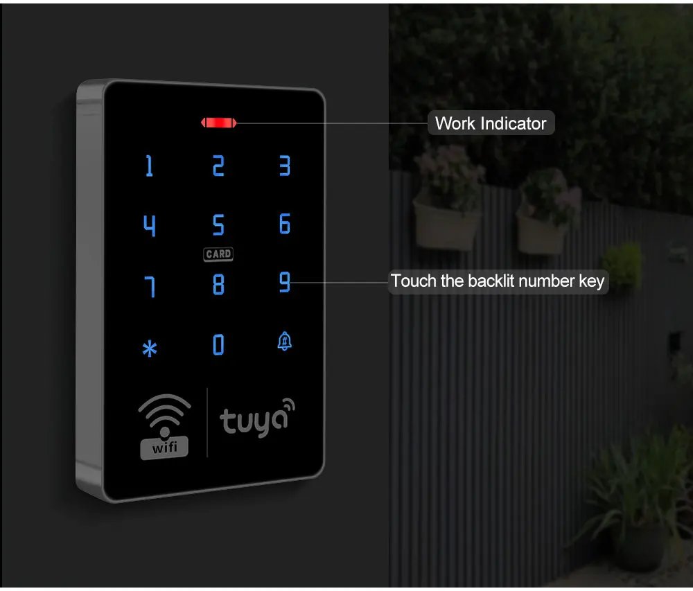 Door Access Control System -  Kit Set Waterproof RFID Keypad Controller APP Remote Unlock, Electric Magnetic Strike Locks