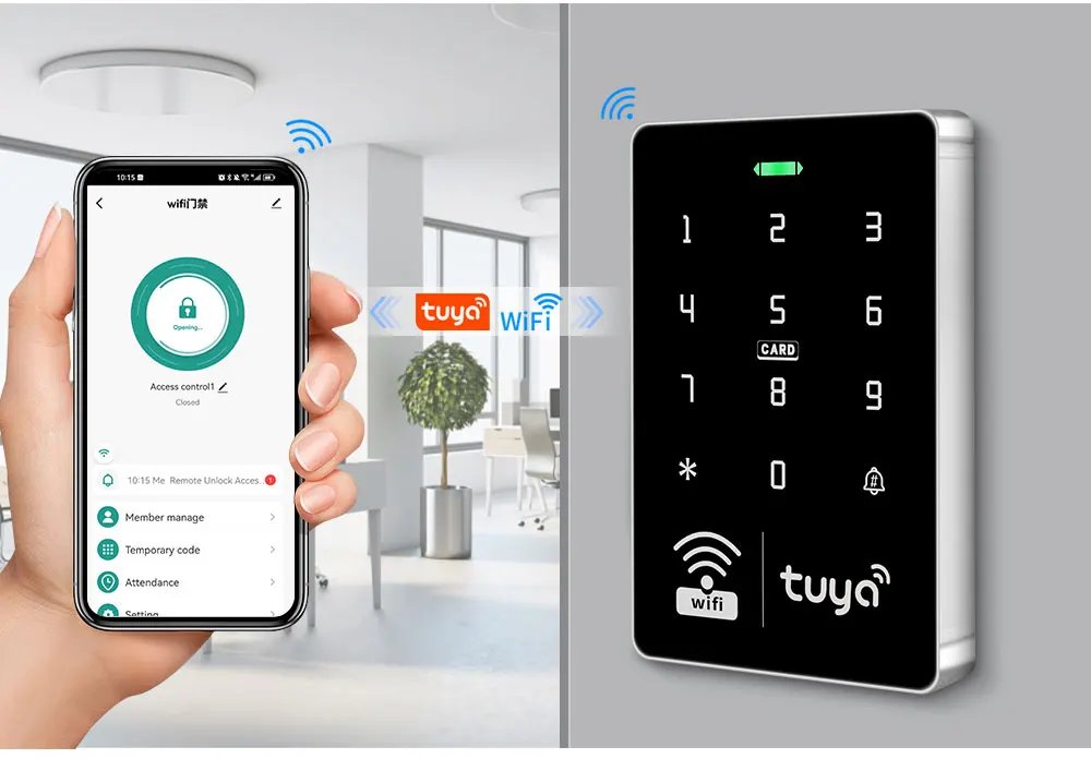 Door Access Control System - Kit Set Waterproof RFID Keypad Controller APP Remote Unlock, Electric Magnetic Strike Locks Door Access Control System - Kit Set Waterproof RFID Keypad Controller APP Remote Unlock, Electric Magnetic Strike Locks