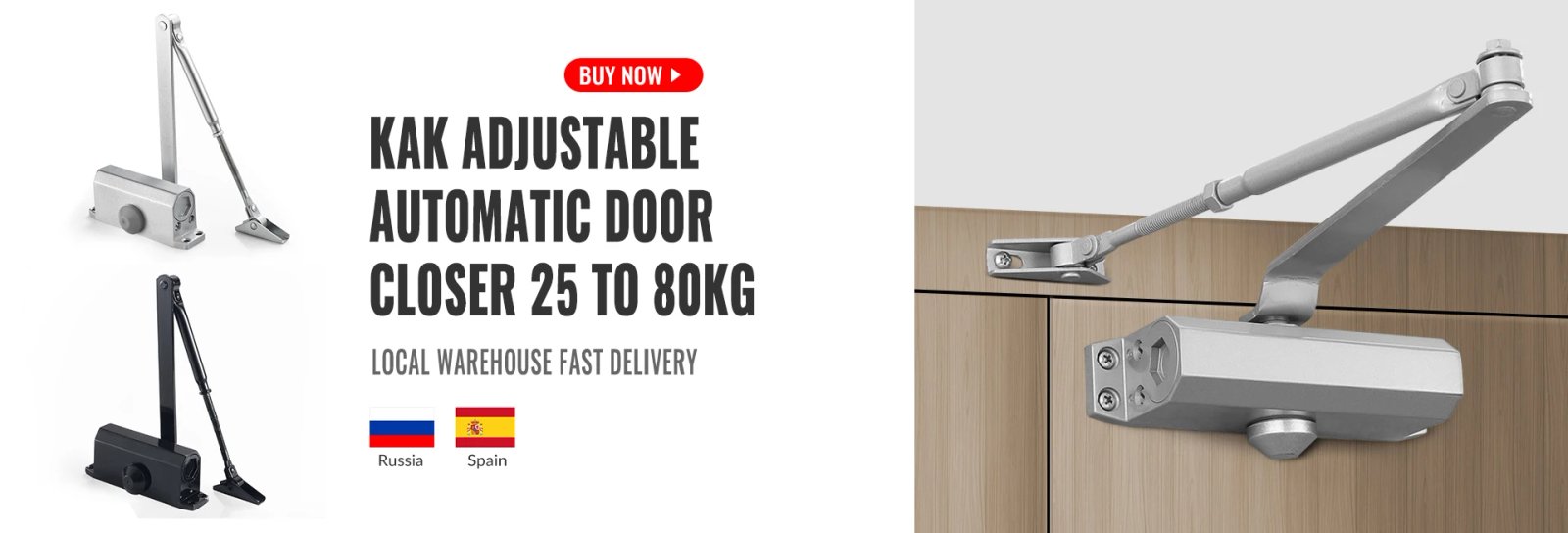 KAK Biometric Fingerprint Lock White -  Anti-theft Smart Drawer Lock 30x30mm Keyless Fingerprint Security Furniture Door Lock