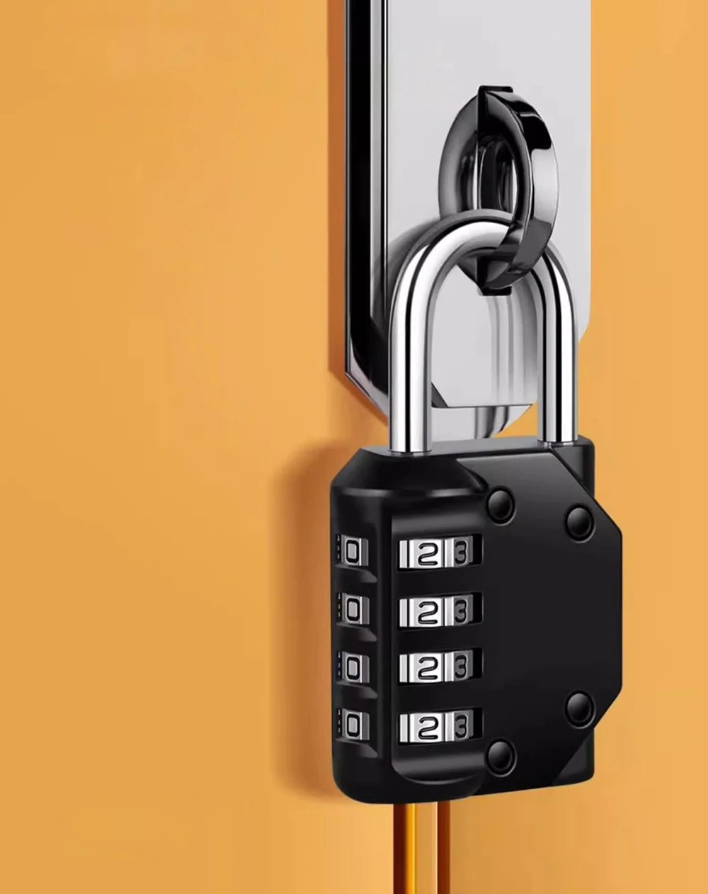 Mini ORIA Combination Padlock Password -  Locks 4 Digit Waterproof Outdoor Lock For Door Suitcase Bag Package Cabinet Locker Window