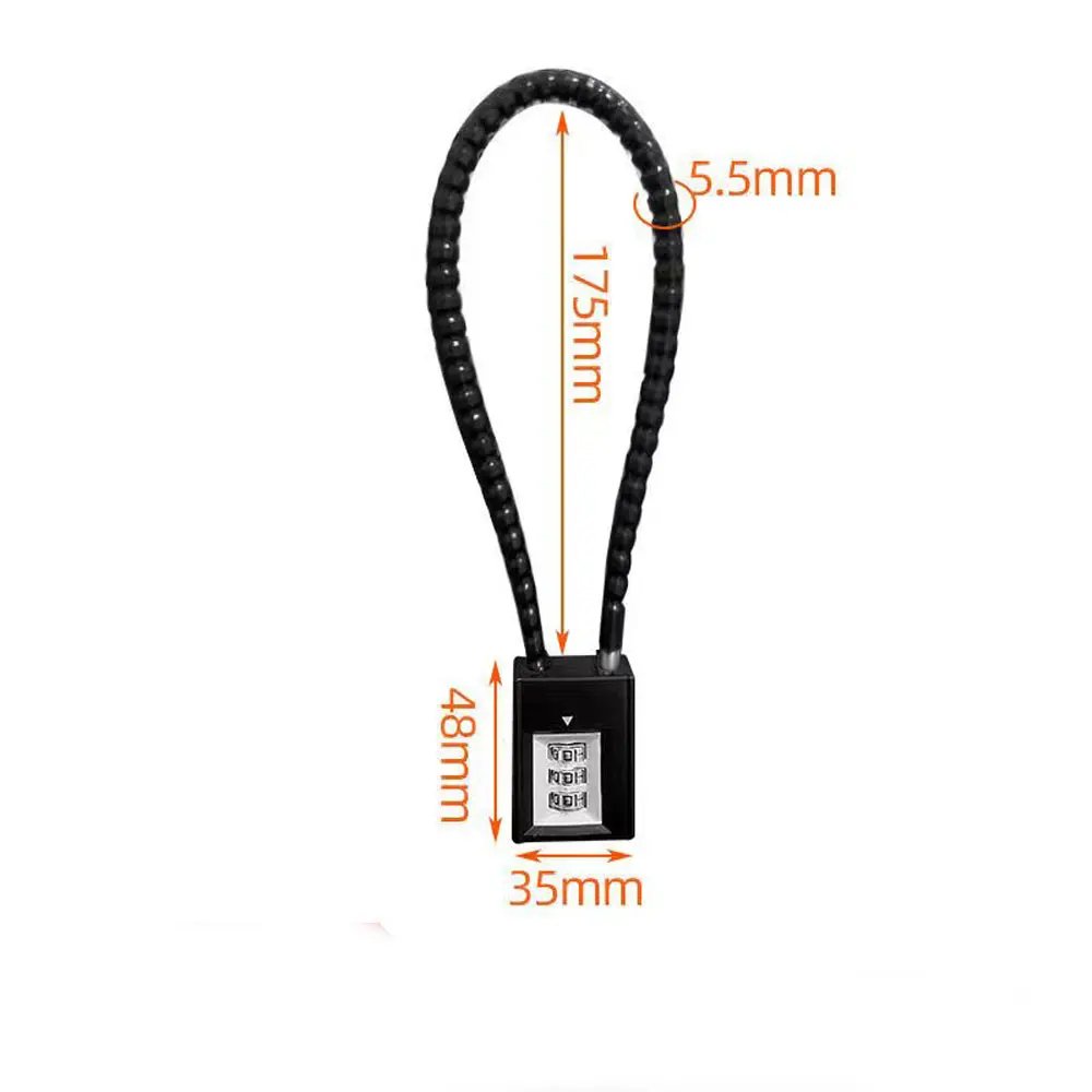 Combination Padlock  Password -  Locks 3 Digit Waterproof Outdoor Lock For Door Suitcase Bag Package Cabinet Locker Window