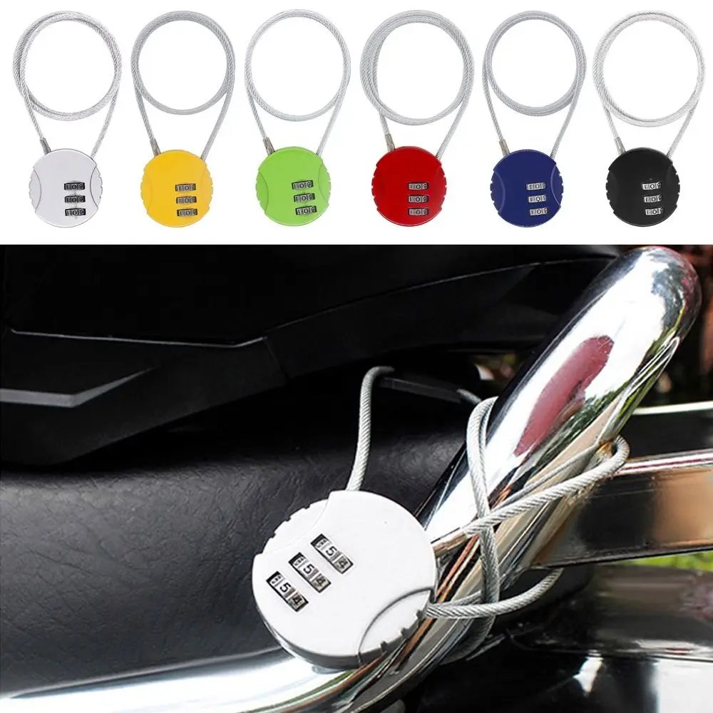 Wire Rope Digit Padlock Smart Combination Lock Password Lock Motorcycle Helmet Lock Anti-theft Lock Wire Rope Digit Padlock Smart Combination Lock Password Lock Motorcycle Helmet Lock Anti-theft Lock
