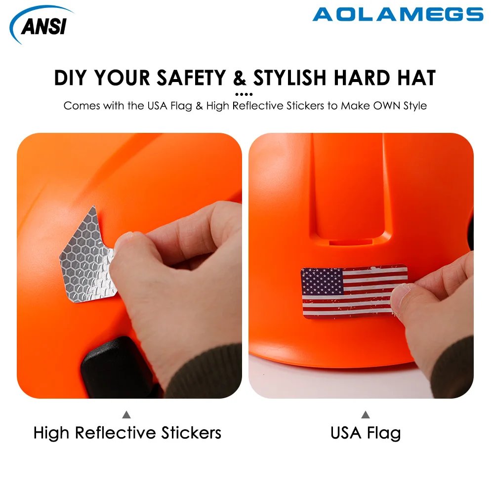 CE Construction Safety Helmet with Visor Built In Goggle Reflective Stickers for Engineer ABS ANSI Industrial Work Security Hat CE Construction Safety Helmet with Visor Built In Goggle Reflective Stickers for Engineer ABS ANSI Industrial Work Security Hat