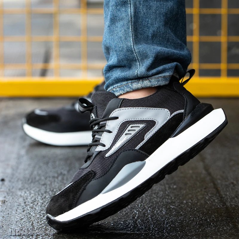 High Quality Indestructible Safety Shoes Men Work Sneakers Light Security Boots Men Puncture-Proof work Boots Steel Toe Shoes