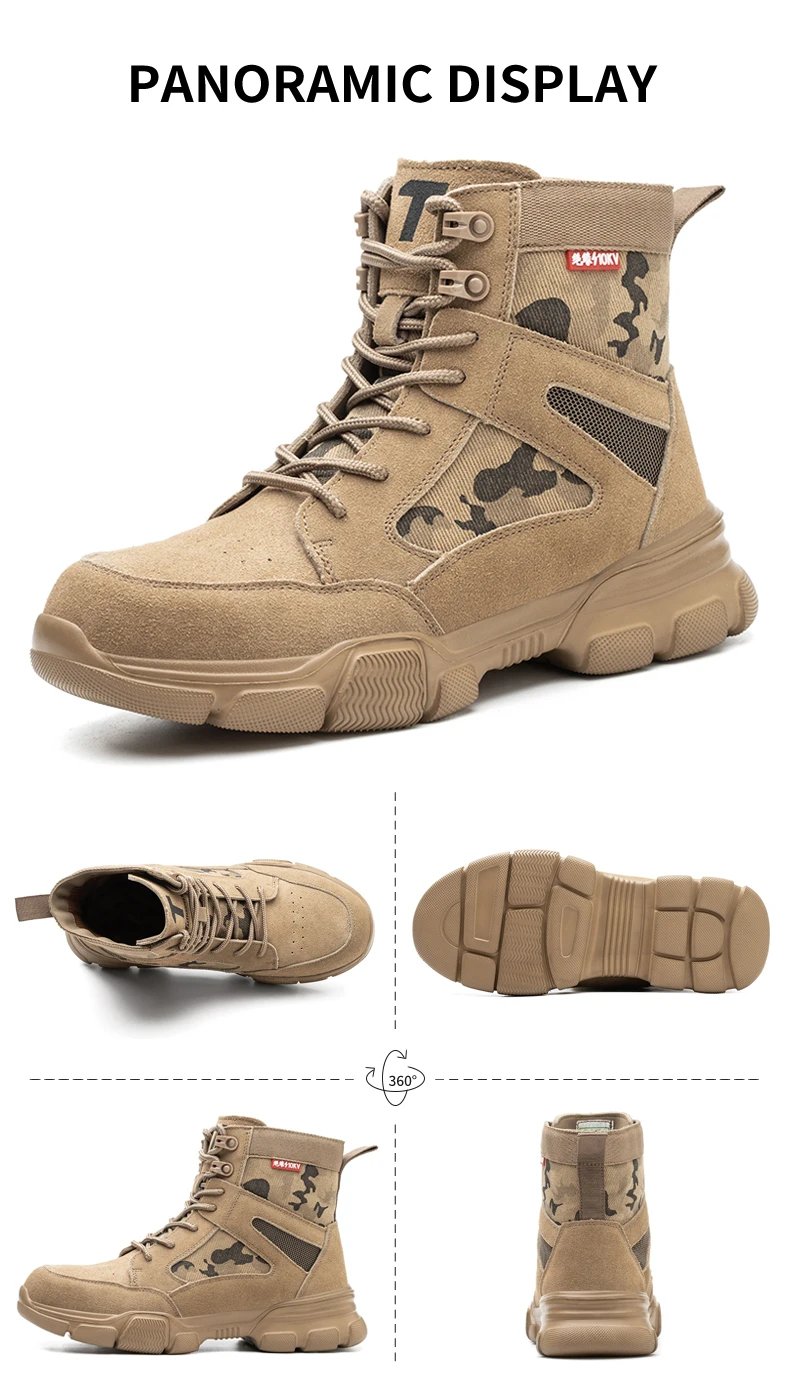 2023 Work Sneakers Men Indestructible Shoes Work Safety Shoes With Steel Toe Cap Puncture-Proof Male Security Protective Shoes