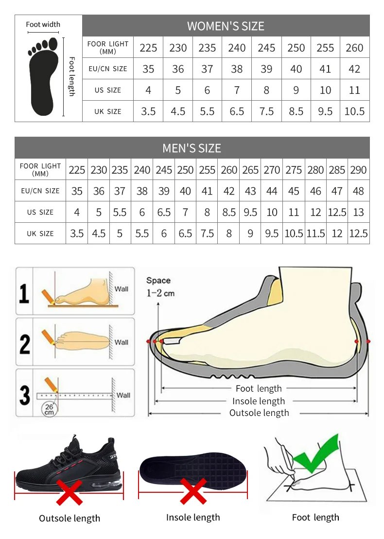 2023 Work Sneakers Men Indestructible Shoes Work Safety Shoes With Steel Toe Cap Puncture-Proof Male Security Protective Shoes
