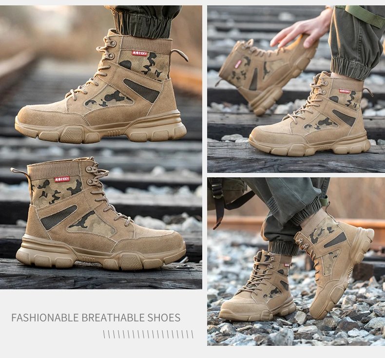 2023 Work Sneakers Men Indestructible Shoes Work Safety Shoes With Steel Toe Cap Puncture-Proof Male Security Protective Shoes