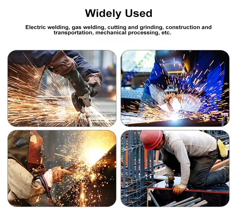 Men Work Gloves Soft Cowhide Driver Hunting Driving Farm Garden Welding Security Protection Safety Mechanic Glove