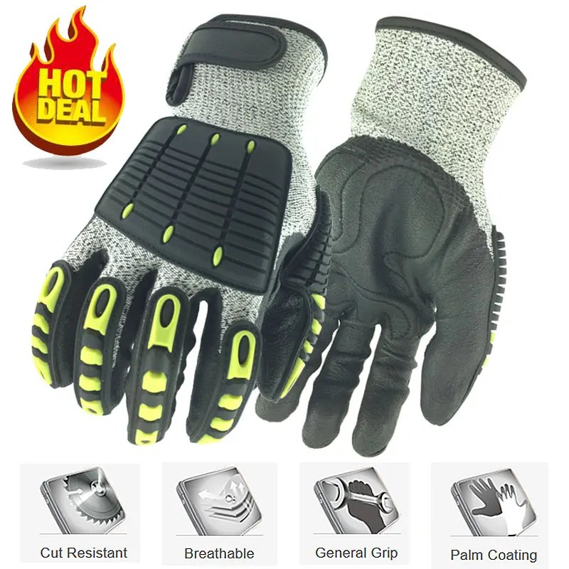 NMSafety Cut Resistant Anti Impact Vibration Work Gloves Security Protection Mechanics Impact Resistant Glove NMSafety Cut Resistant Anti Impact Vibration Work Gloves Security Protection Mechanics Impact Resistant Glove