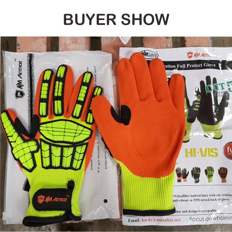 NMSafety Cut Resistant Anti Impact Vibration Work Gloves Security Protection Mechanics Impact Resistant Glove NMSafety Cut Resistant Anti Impact Vibration Work Gloves Security Protection Mechanics Impact Resistant Glove