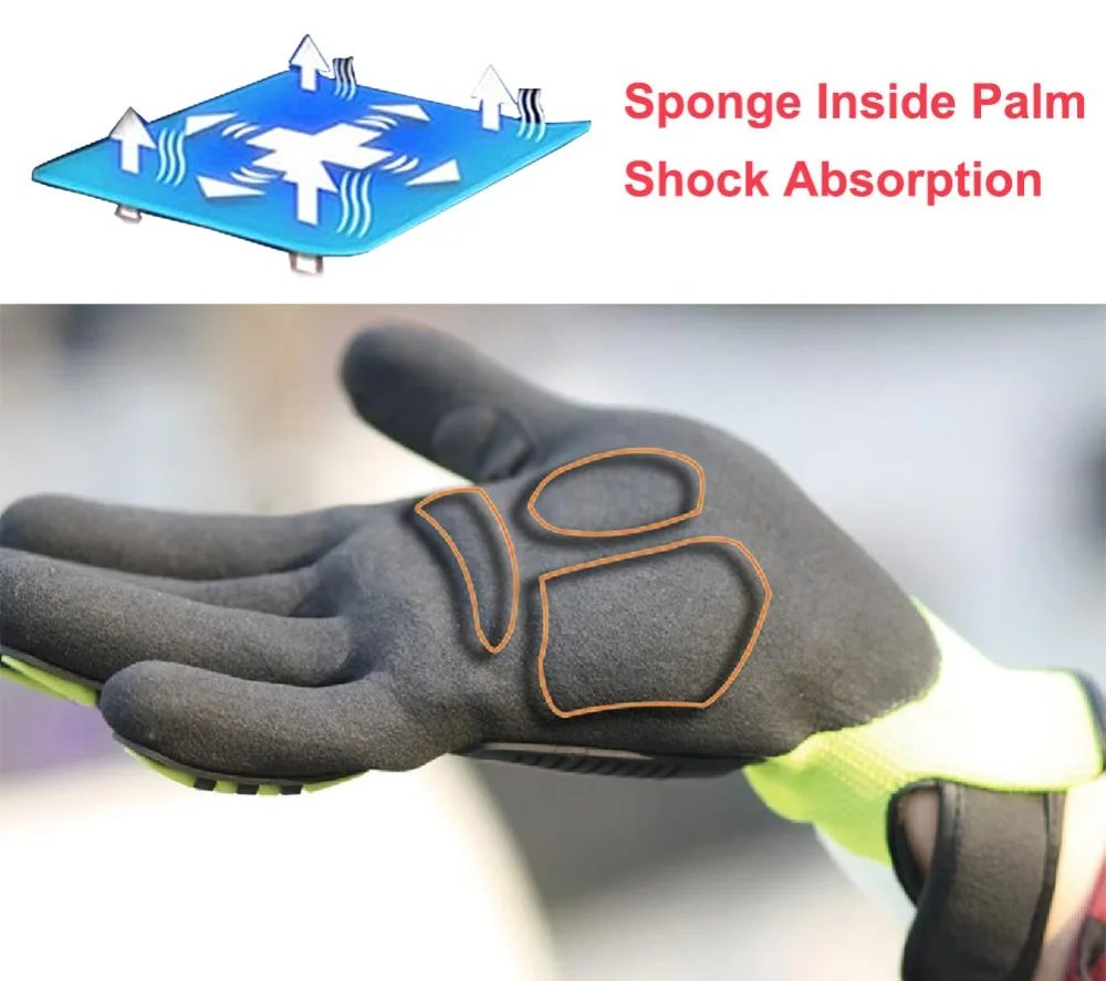 NMSafety Cut Resistant Anti Impact Vibration Work Gloves Security Protection Mechanics Impact Resistant Glove NMSafety Cut Resistant Anti Impact Vibration Work Gloves Security Protection Mechanics Impact Resistant Glove