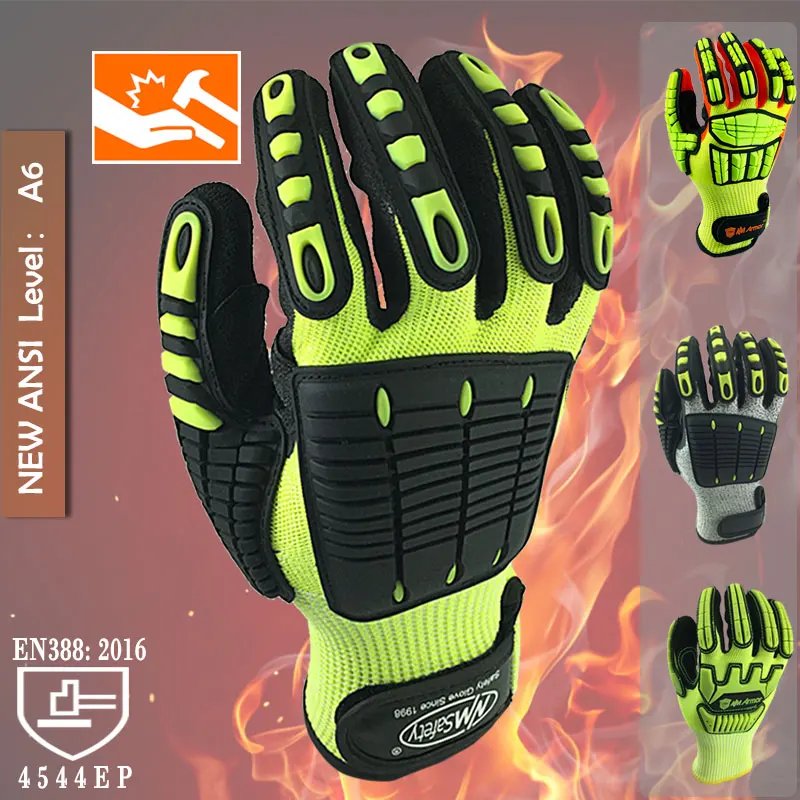 NMSafety Cut Resistant Anti Impact Vibration Work Gloves Security Protection Mechanics Impact Resistant Glove NMSafety Cut Resistant Anti Impact Vibration Work Gloves Security Protection Mechanics Impact Resistant Glove