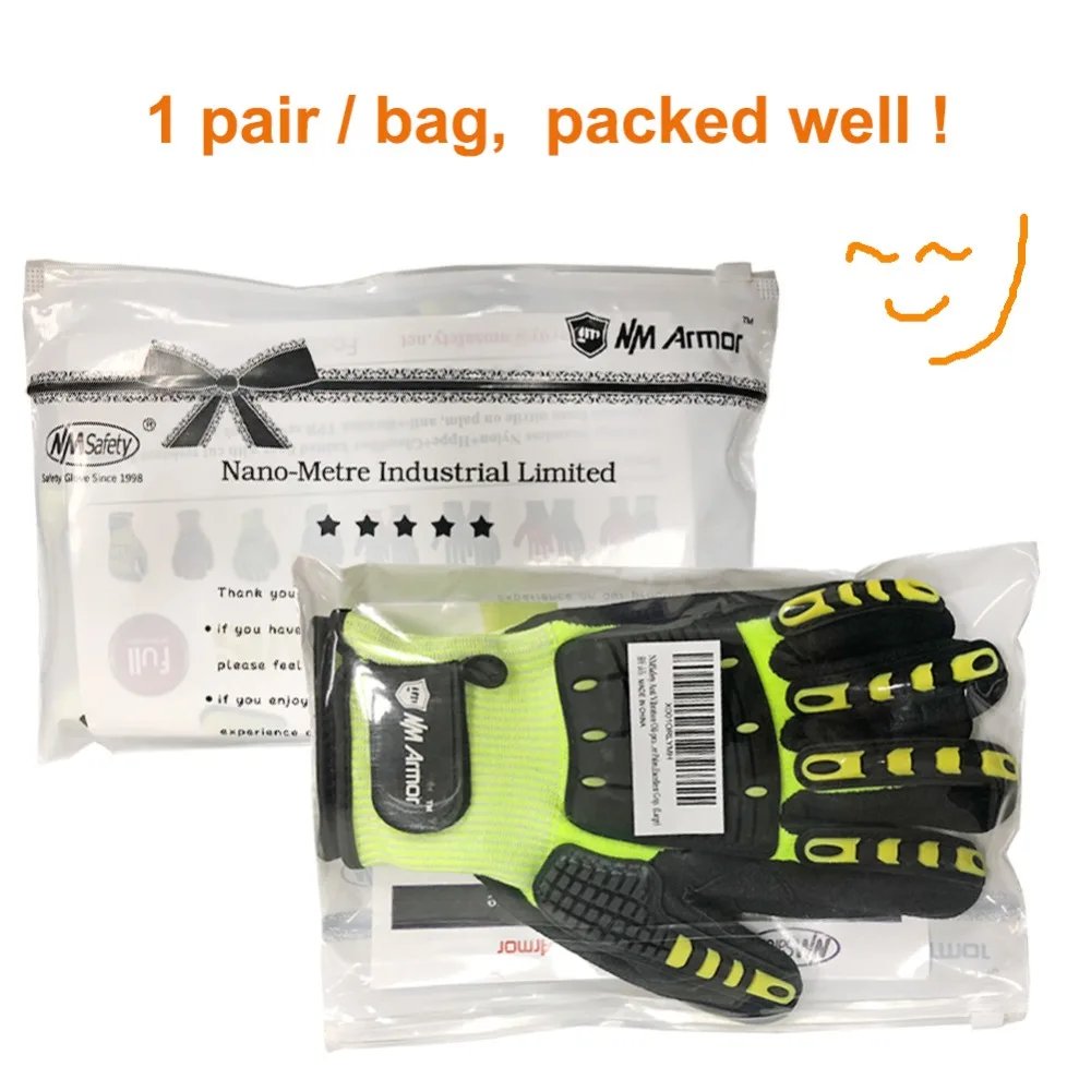 NMSafety Cut Resistant Anti Impact Vibration Work Gloves Security Protection Mechanics Impact Resistant Glove NMSafety Cut Resistant Anti Impact Vibration Work Gloves Security Protection Mechanics Impact Resistant Glove