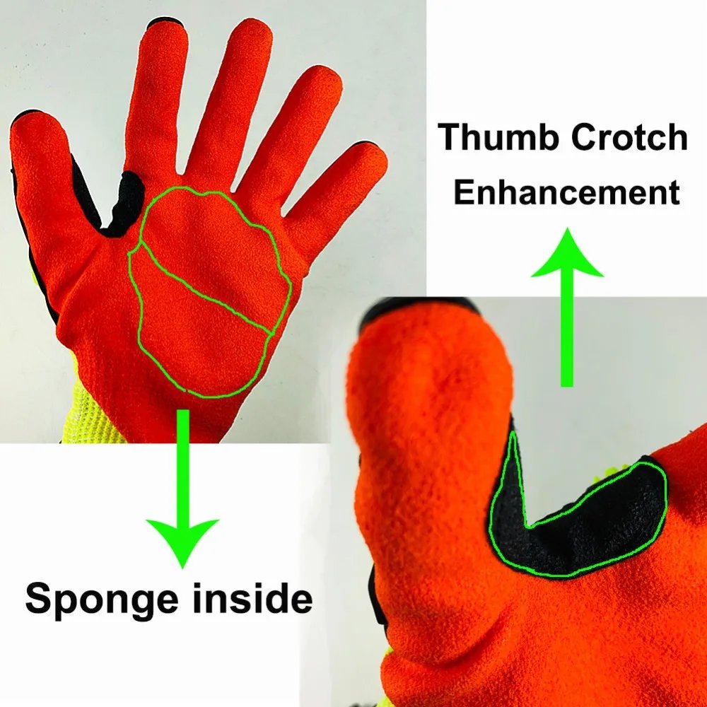 NMSafety Cut Resistant Anti Impact Vibration Work Gloves Security Protection Mechanics Impact Resistant Glove NMSafety Cut Resistant Anti Impact Vibration Work Gloves Security Protection Mechanics Impact Resistant Glove