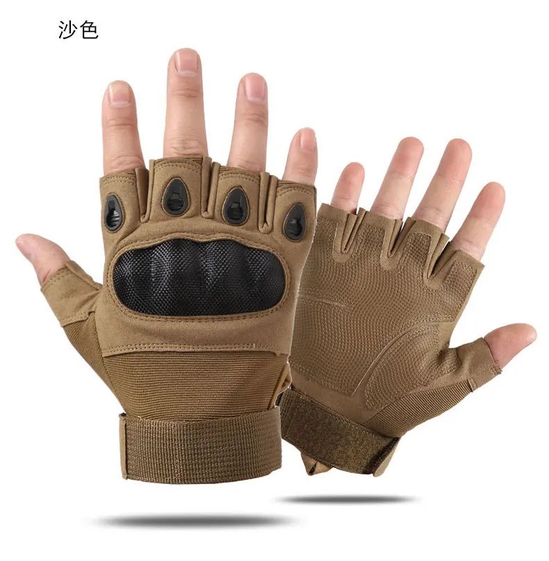 Carbon Fiber Hard Shell Tactical Gloves Touch Screen Anti-Cutting Fitness Combat Army Military Gloves Riding Motorcycle Gloves