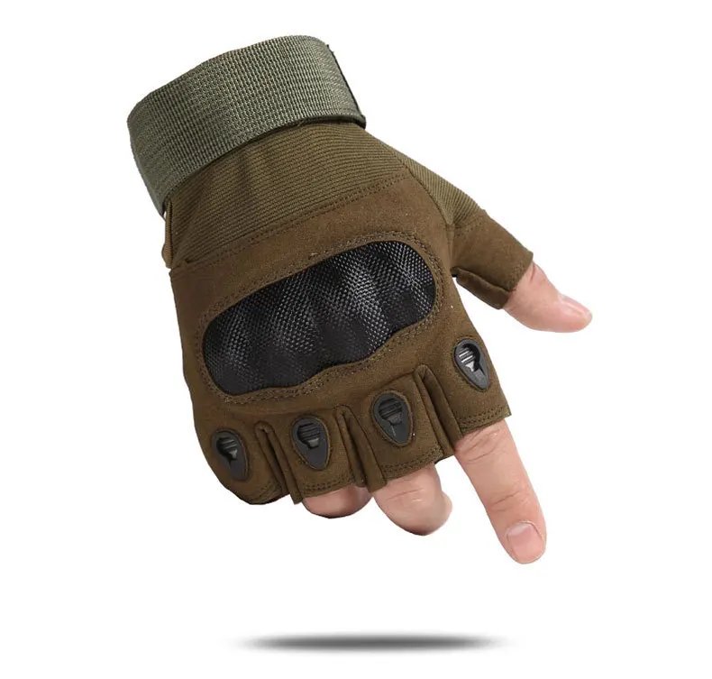 Carbon Fiber Hard Shell Tactical Gloves Touch Screen Anti-Cutting Fitness Combat Army Military Gloves Riding Motorcycle Gloves