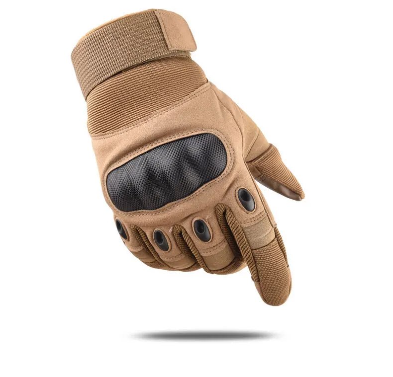 Carbon Fiber Hard Shell Tactical Gloves Touch Screen Anti-Cutting Fitness Combat Army Military Gloves Riding Motorcycle Gloves