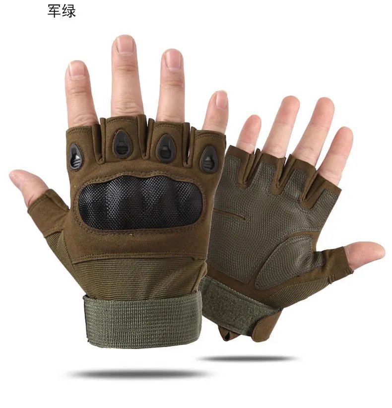Carbon Fiber Hard Shell Tactical Gloves Touch Screen Anti-Cutting Fitness Combat Army Military Gloves Riding Motorcycle Gloves